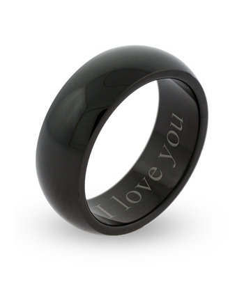 Мужское кольцо из нержавеющей стали "I Love You" с гравировкой 7 мм Eve's Jewelry