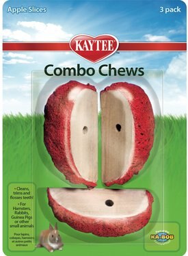 Kaytee Combo Chews Apple Slices Small Pet Toy, 3 count Kaytee