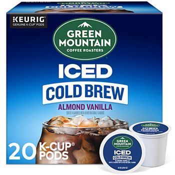 Green Mountain Coffee Roasters® Iced Almond Vanilla Cold Brew, Keurig® K-Cup®, Light Roast, 20 Count Keurig