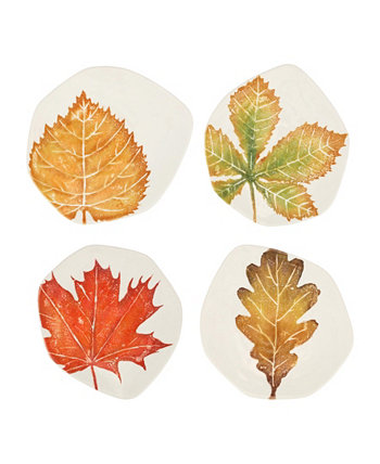 Autunno Assorted Salad Plates, Set of 4 VIETRI