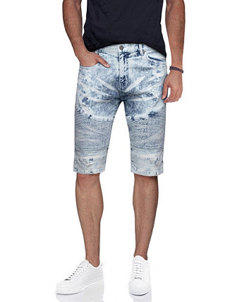Мужские эластичные джинсовые шорты в байкерском стиле X-Ray