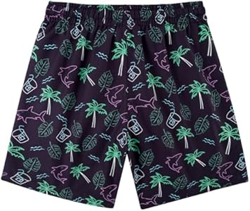 Cozople Boys Swim Trunks Compression Liner Swim Shorts Quick Dry Bathing Suit with Boxer Brief Swimwear 2-20T Cozople