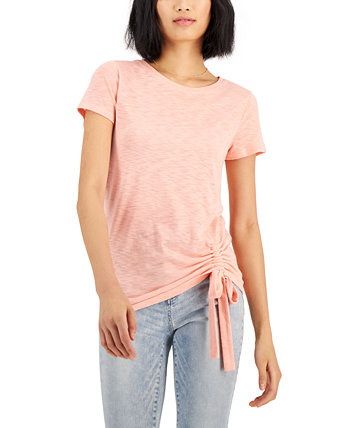 Миниатюрная футболка со сборками сбоку, созданная для Macy's INC International Concepts