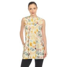 Женская туника без рукавов с цветочным принтом WM Fashion