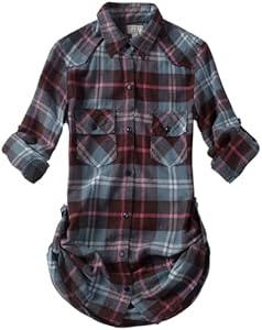 Match Womens Button Down Flannel Plaid Shirts roll up Long Sleeve Shackets Business Blouse Top Match