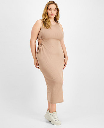 Модное макси-платье больших размеров с боковыми вырезами FULL CIRCLE TRENDS