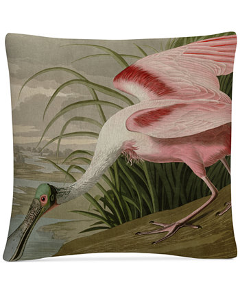 Декоративная подушка John James Audubon Roseate Spoonbill 16 x 16 дюймов BALDWIN