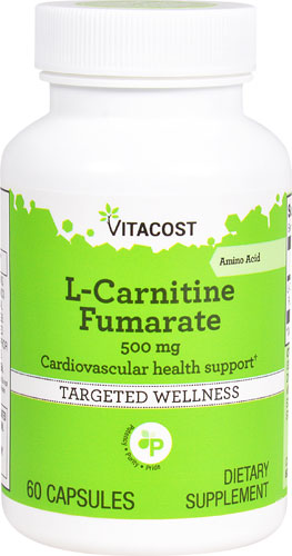 L-карнитин Фумарат - 500 мг - 60 капсул - Vitacost Vitacost