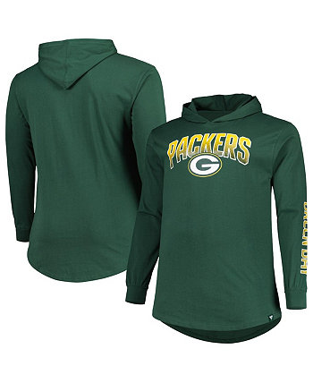 Men's Branded Green Green Bay Packers Big and Tall Front Runner Pullover Hoodie Fanatics