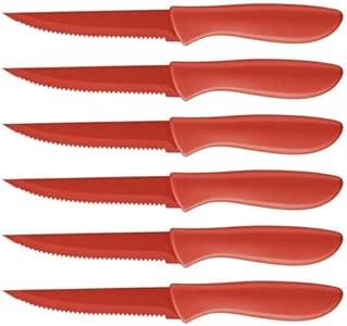 Cuisinart C55-6PCSBK Advantage Color Collection 6-Piece Ceramic Coated Steak Knife Set, Black Cuisinart