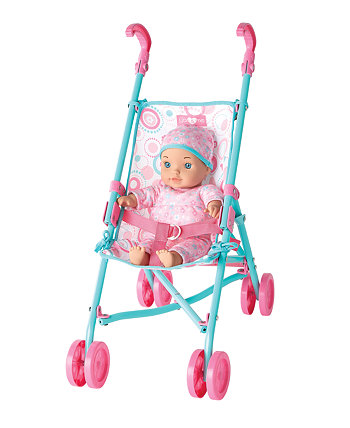 Baby Doll with Umbrella Stroller Set You & Me