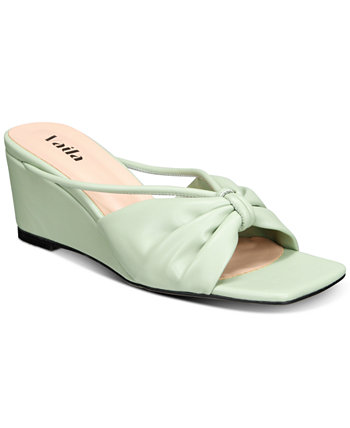 Women's Olivia Knotted Slide Wedge Sandals VAILA SHOES