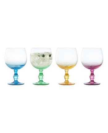 Swirl Gin Glasses, Set of 4 Anton Studio Designs