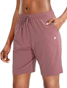 G Gradual Women's Bermuda Shorts Jersey Shorts with Deep Pockets 7" Long Shorts for Women Lounge Walking Athletic G Gradual