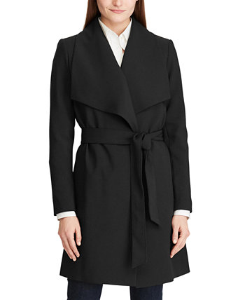 Женское креповое пальто с запахом и поясом LAUREN Ralph Lauren