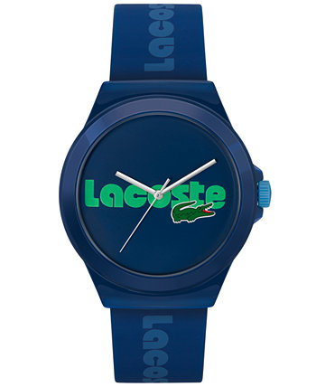 Мужские часы Neocroc с синим кварцевым силиконовым ремешком, 42 мм Lacoste