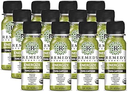 Remedy Organics Immunity Plus Shot, Digest 12-Pack | Boost Energy, Brain Function, Detoxification, and Metabolism | Certified-Organic Ingredients Remedy Organics