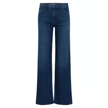 Джинсы Rosie с высокой посадкой и широкими штанинами Hudson Jeans
