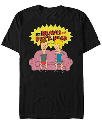 Мужская футболка с короткими рукавами и логотипом MTV The Couch Life Beavis and Butthead