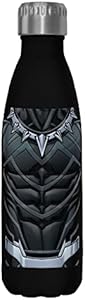 Fifth Sun Marvel Black Panther Costume Stainless Steel Water Bottle Fifth Sun