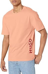 HUGO Men's Vertical Logo Short Sleeve Swim Shirt Hugo