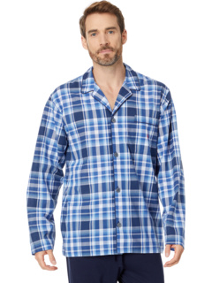 Пижамная рубашка с длинными рукавами из ткани Yarn-Dye Polo Ralph Lauren