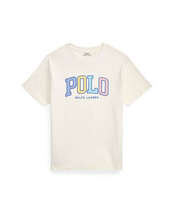 Big Boys Logo Cotton Jersey Tee Polo Ralph Lauren