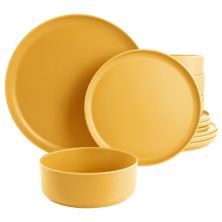 Gibson Home Canyon Crest Набор круглой меламиновой посуды из 12 предметов Gibson Home