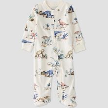 Пижама Carter's из органического хлопка с принтом динозавров для сна и игр Little Planet
