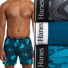 Men's Hanes® Originals Ultimate 3-Pack Knit Moisture-Wicking Stretch Cotton Boxers Hanes