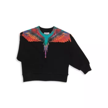 Little Boy's &amp; Boy's Sunset Wings Crewneck Sweatshirt Marcelo Burlon
