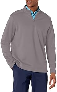 adidas Men's Club Recycled Polyester Quarter Zip Golf Pullover Adidas