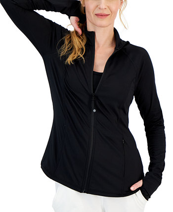 Женская куртка с молнией во всю длину, созданная для Macy's ID Ideology
