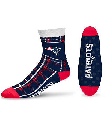 Женские носки New England Patriots в шотландскую клетку до щиколотки For Bare Feet