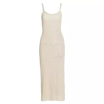 Geometric Crochet Midi-Dress Stellae Dux