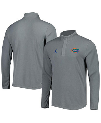 Мужская футболка с молнией до половины длины цвета Florida Gators Team антрацитового цвета Jordan