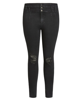 Модные джинсы скинни больших размеров Asha Bailey City Chic