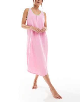 Розовое ночное платье Lauren by Ralph Lauren LAUREN Ralph Lauren
