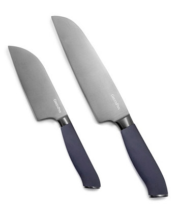 Титановый набор ножей Сантоку из 2 предметов Greenpan