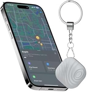 Air Tag Key Finder 1 Pack Cafe - Only iOS - Bluetooth Smart Tracker Tag - Works with Find My - Keep Track of The Items That Matter Most - Find Keys Device or Car Key Nutale