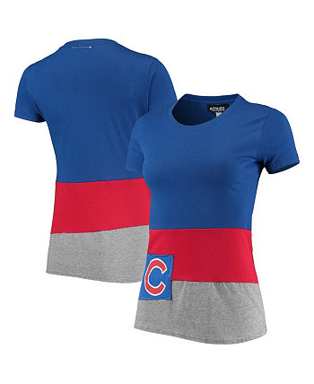 Женская приталенная футболка Royal Chicago Cubs Refried Apparel