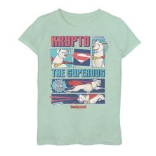 Футболка DC Super Pets DC League Of Super Pets для девочек 7–16 лет с криптопанелями DC Comics