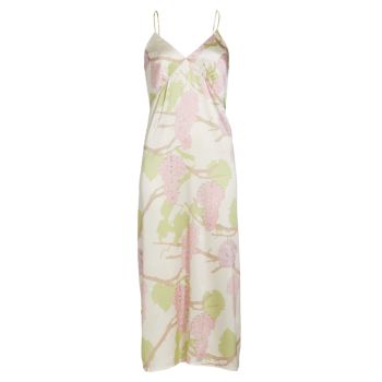 Jeannie Floral Silk Midi-Dress BERNADETTE