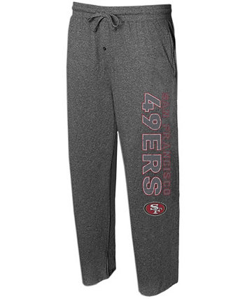 Men's Charcoal San Francisco 49ers Quest Knit Lounge Pants Concepts Sport