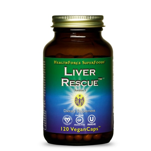 Liver Rescue™ Версия 6 – 120 веганских капсул HealthForce Superfoods