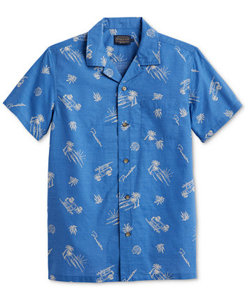 Men's Aloha Island Print Short Sleeve Button-Front Shirt Pendleton