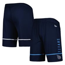 Мужские темно-синие шорты для тренировок New Era Tennessee Titans Joint Authentic Rusher New Era