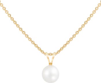 Ожерелье из 14-каратного желтого золота 6-7 мм с культивированным пресноводным жемчугом Splendid Pearls