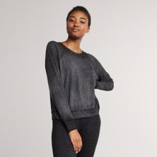 Женский Yummy Sweater Co., топ с круглым вырезом и регланом Burnout Yummy Sweater Co.