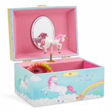 Musical Jewelry Storage Box with Spinning Unicorn and The Beautiful Dreamer Tune for Girls Jewelkeeper